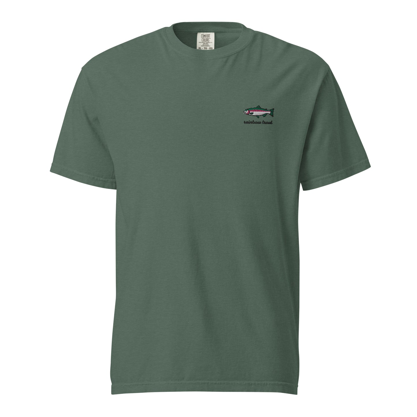Rainbow Trout Heavyweight T-Shirt with Text