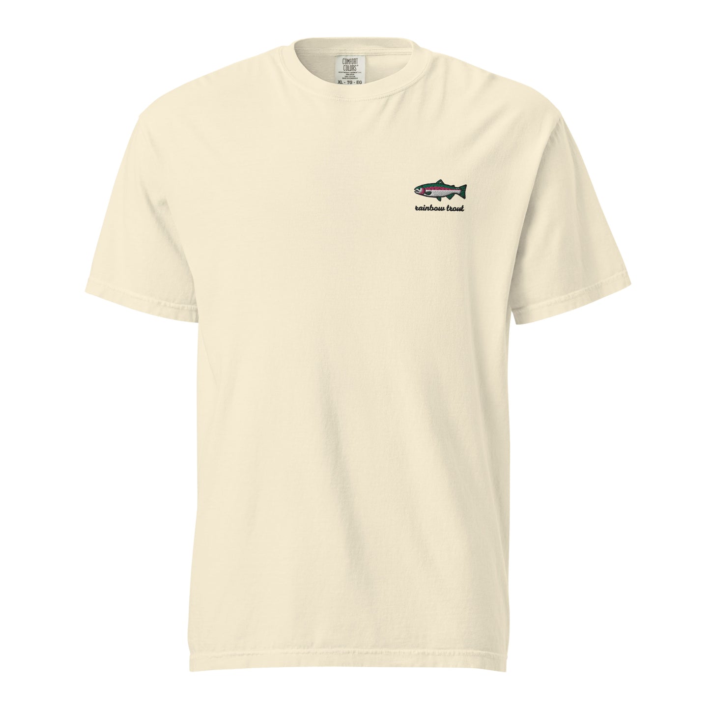 Rainbow Trout Heavyweight T-Shirt with Text