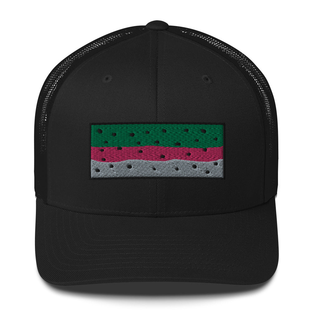 Rainbow Trout Pattern Trucker Cap