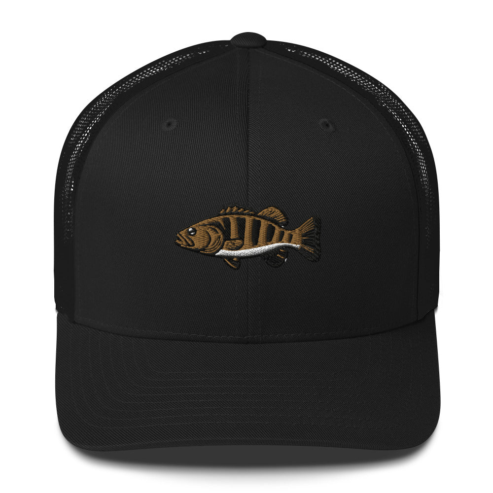 Small Mouth Bass Trucker Cap