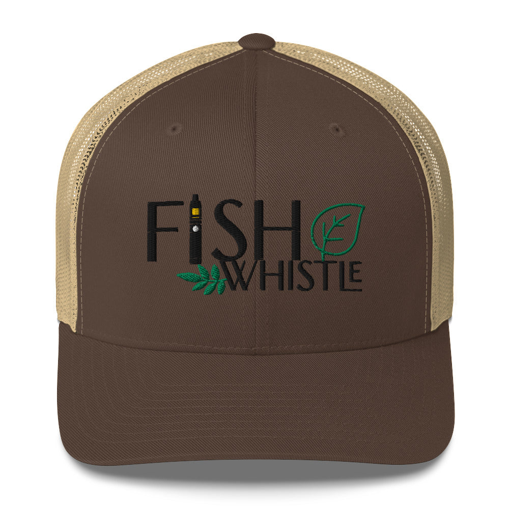 Fish Whistle Leaf Trucker Cap