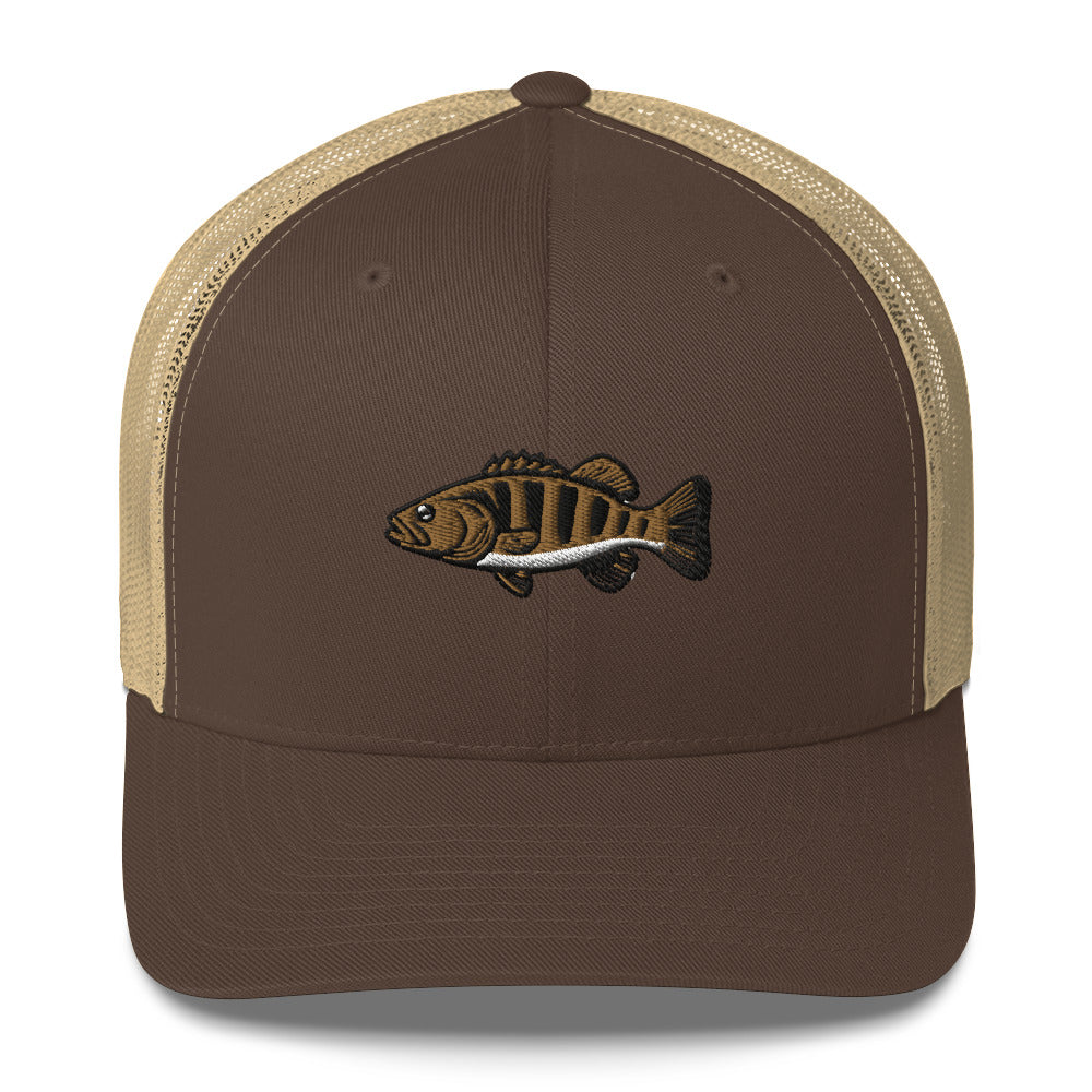 Small Mouth Bass Trucker Cap