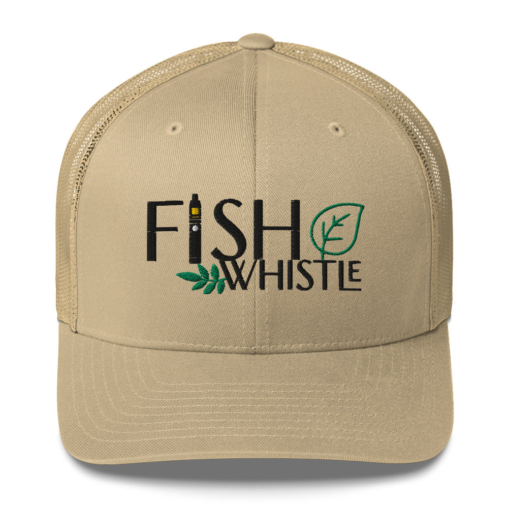 Fish Whistle Leaf Trucker Cap