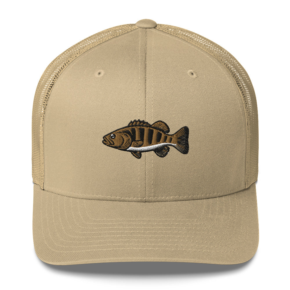 Small Mouth Bass Trucker Cap