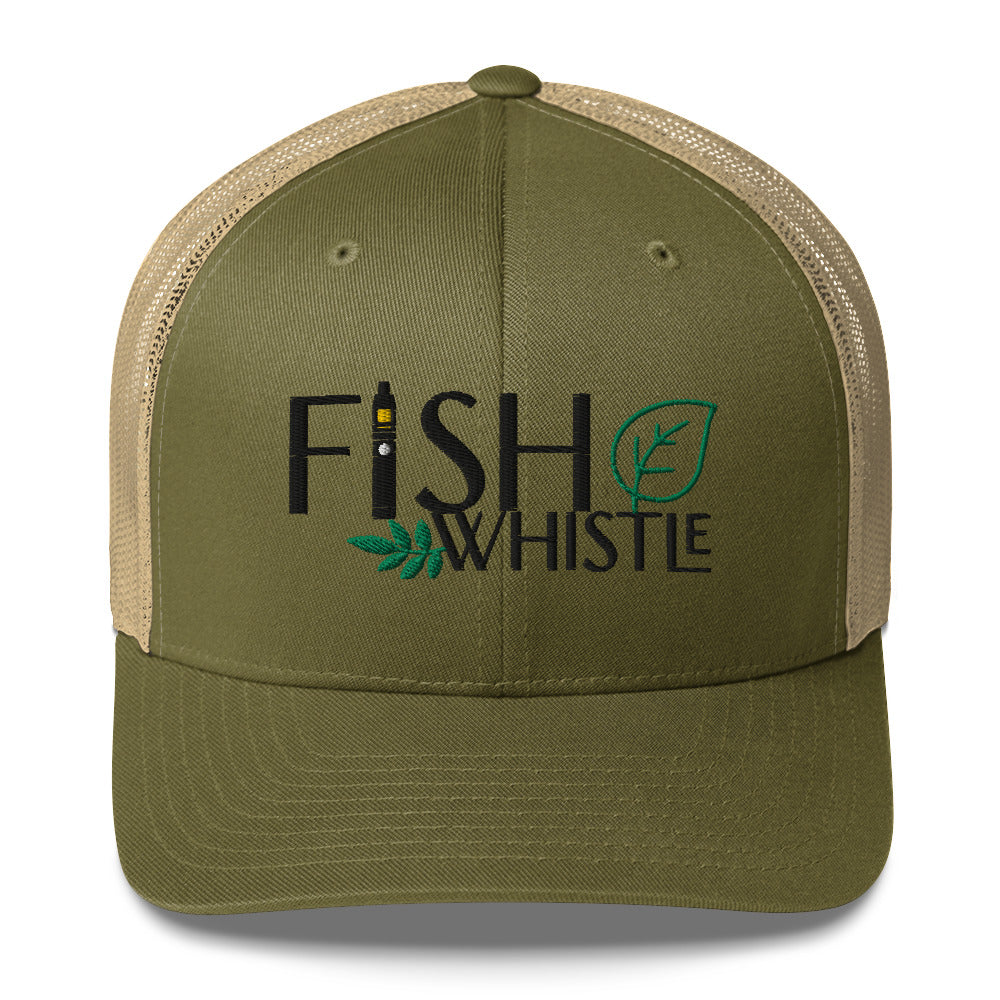 Fish Whistle Leaf Trucker Cap