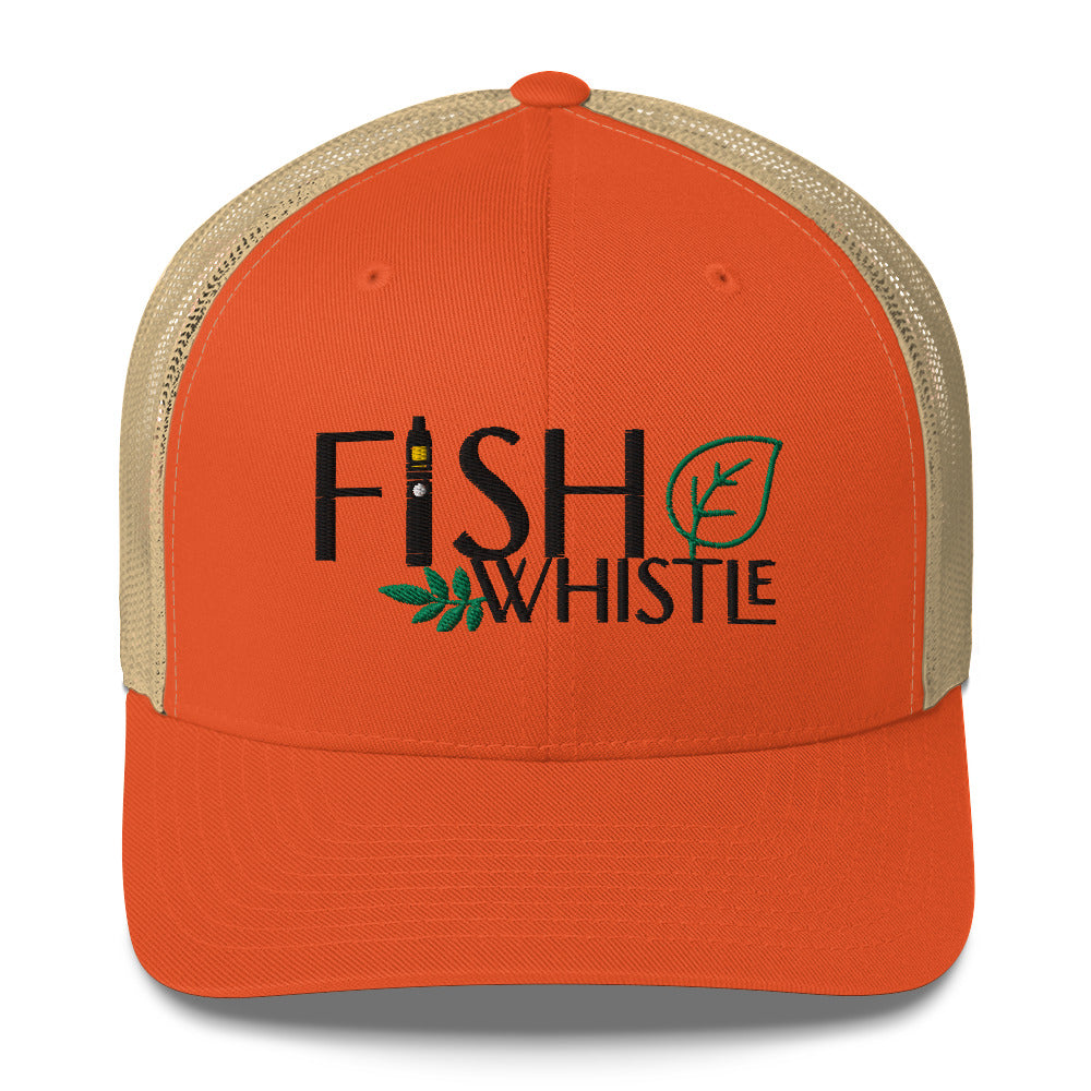 Fish Whistle Leaf Trucker Cap