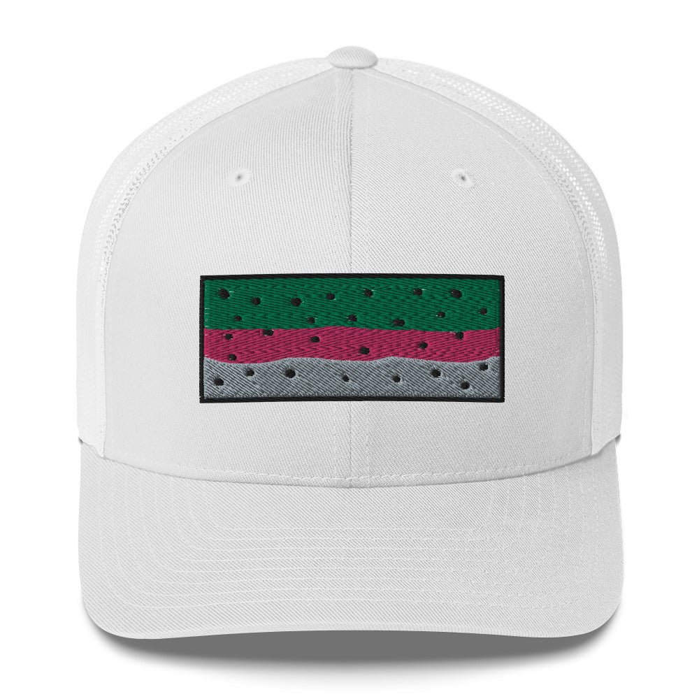 Rainbow Trout Pattern Trucker Cap