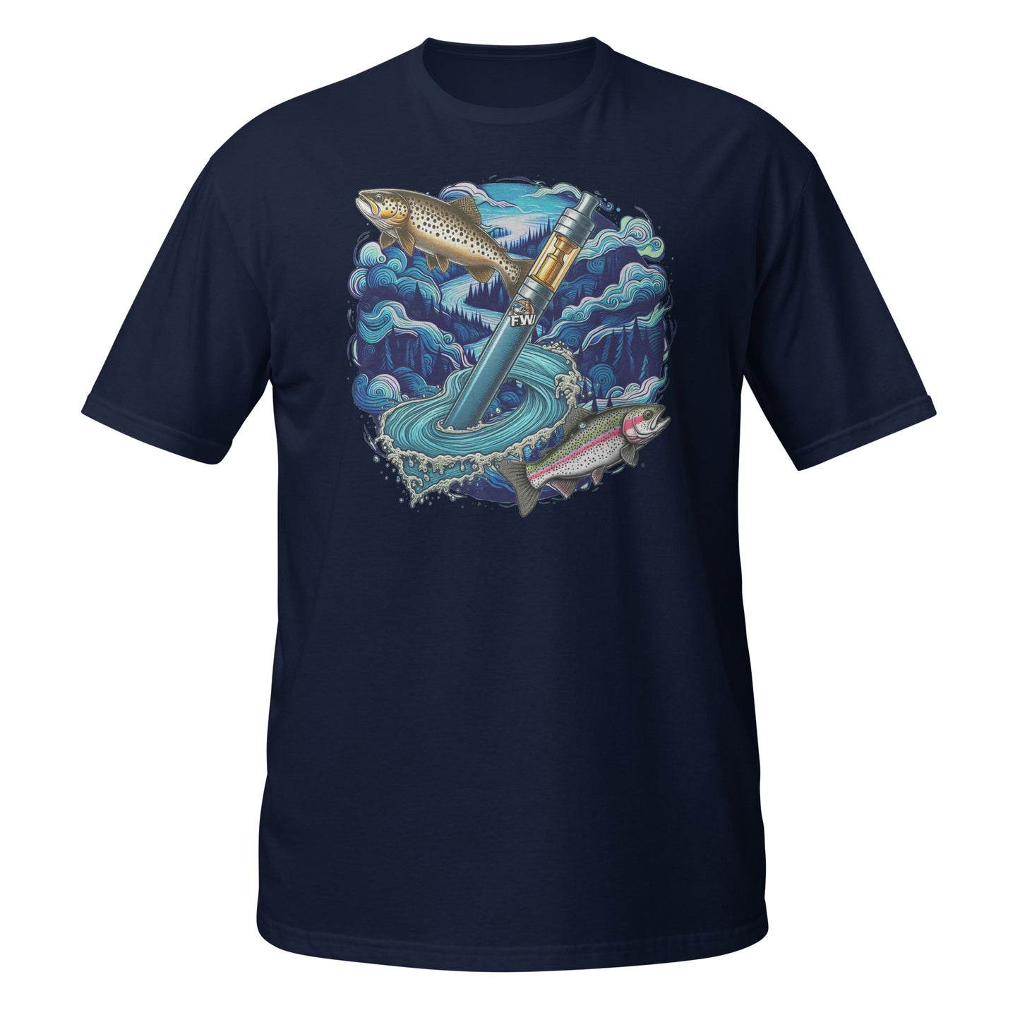 Fish Whistle River TROUT T-Shirt