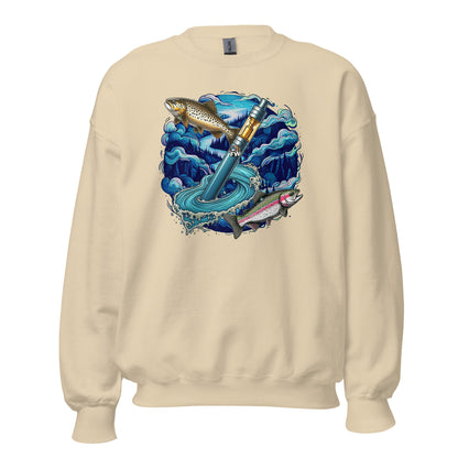 Fish Whistle River TROUT Sweatshirt