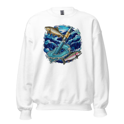 Fish Whistle River TROUT Sweatshirt